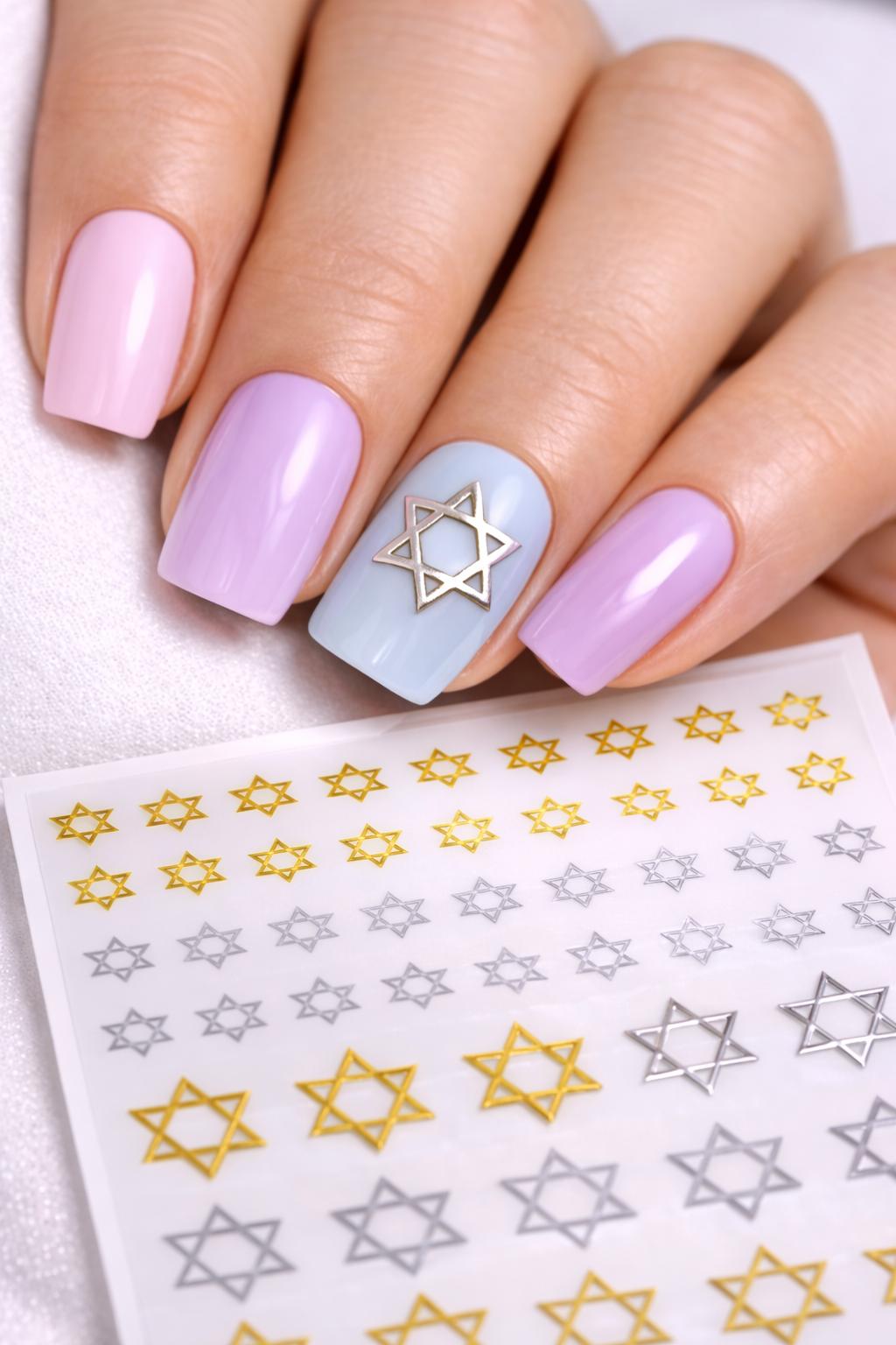 Blush Petals nail art manicure